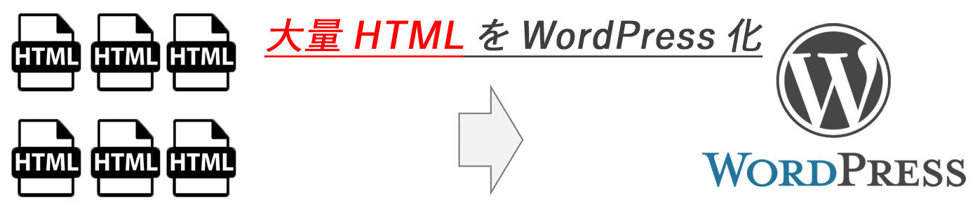 既存HTMLサイトをWordPress化